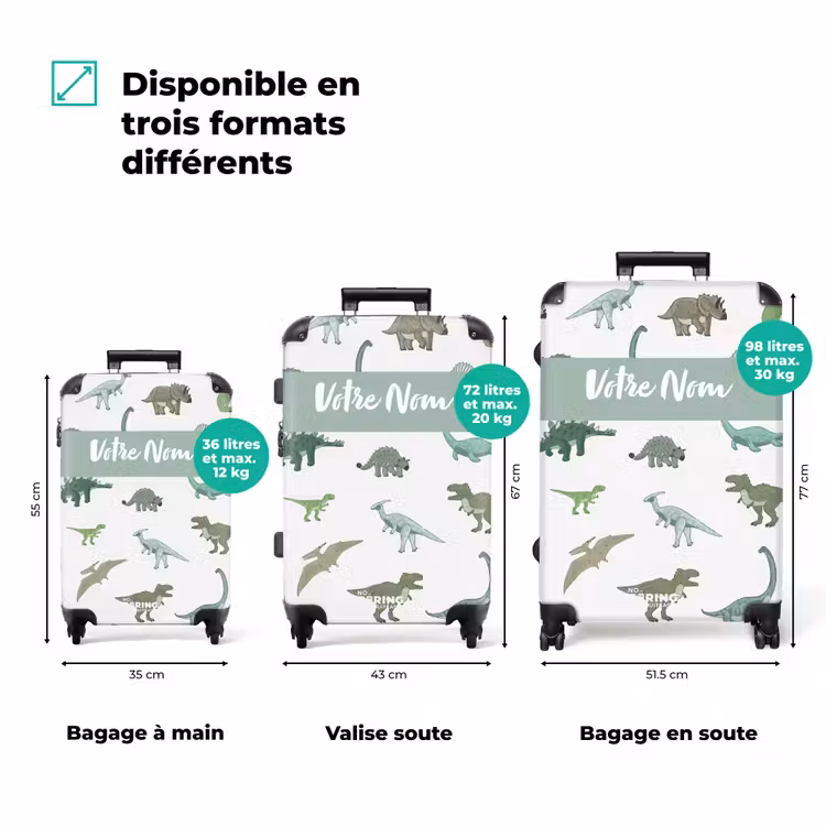 Valise avec nom - Dino Dynasty — 3