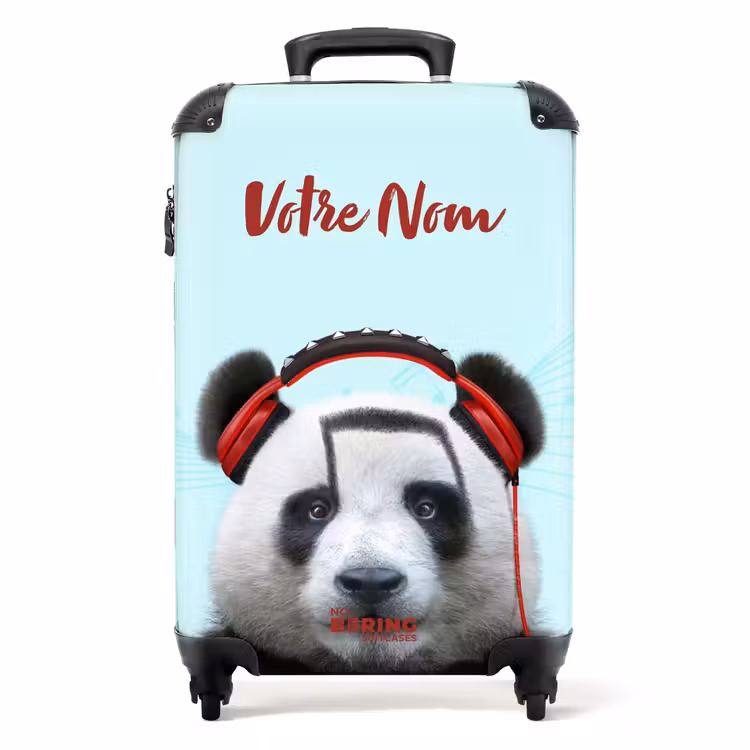 Valise avec nom - Kees le panda — 1
