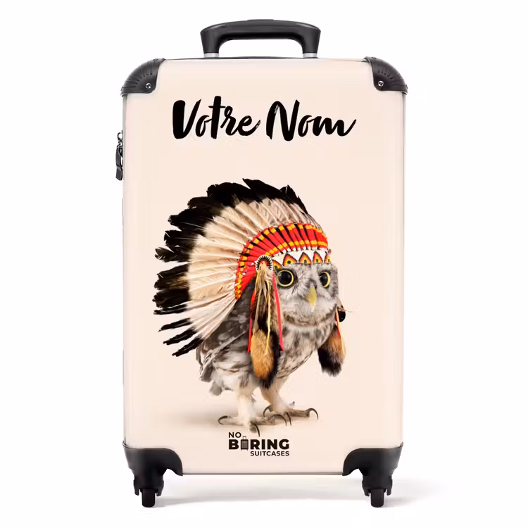 Valise avec nom - Le hibou en tant qu'Indien — 1
