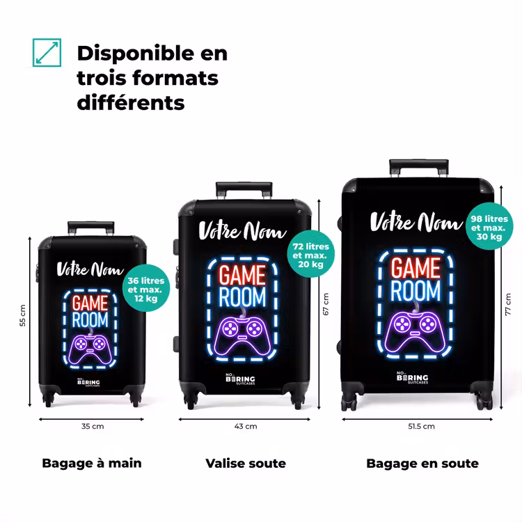 Valise avec nom - Salle de jeux — 3