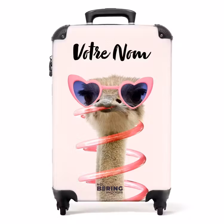 Valise avec nom - Sierk Ostrich Pink — 1