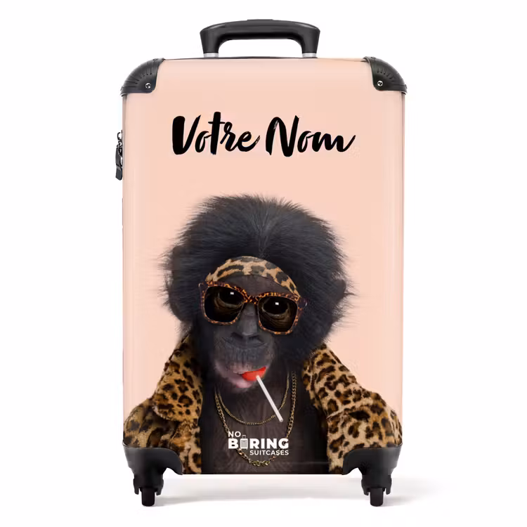 Valise avec nom - Singe avec Loly — 1