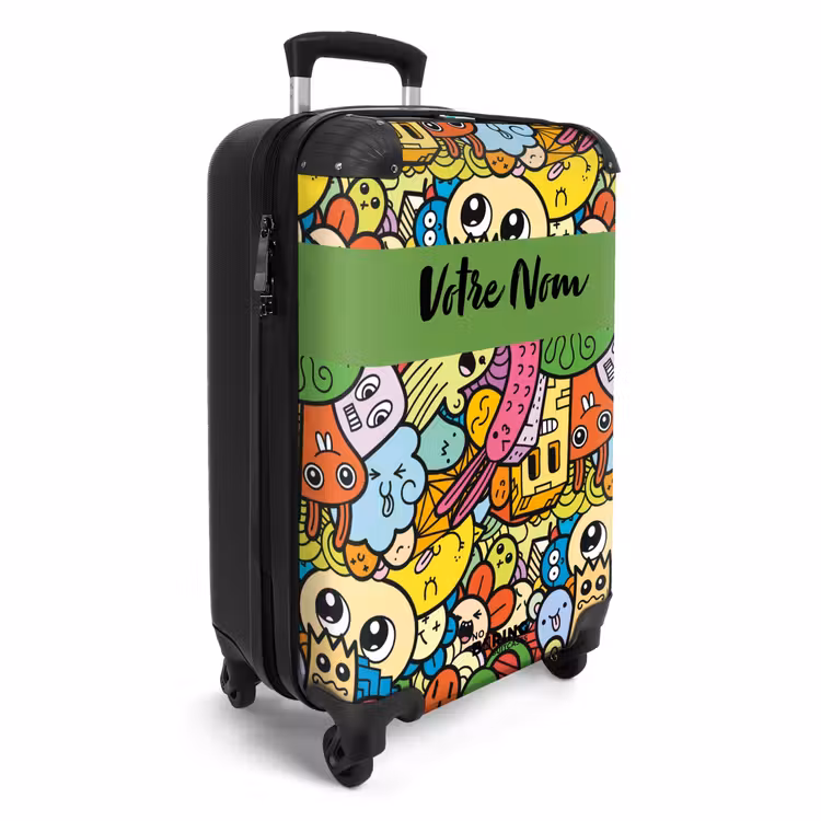 Valise avec nom - Bêtes mignonnes en ville — 2