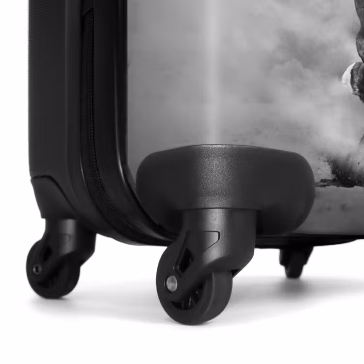 Valise avec nom - Cheval noir au galop — 7