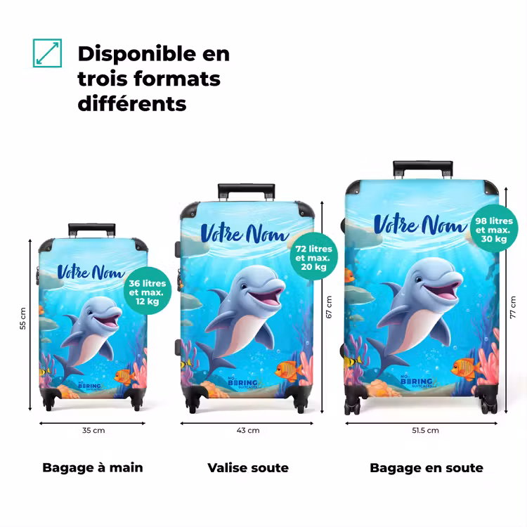 Valise avec nom - Dauphin Dauphin — 3