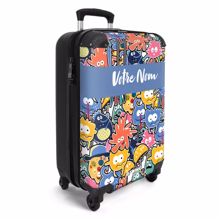 Valise avec nom - Des insectes aux grands yeux — 2