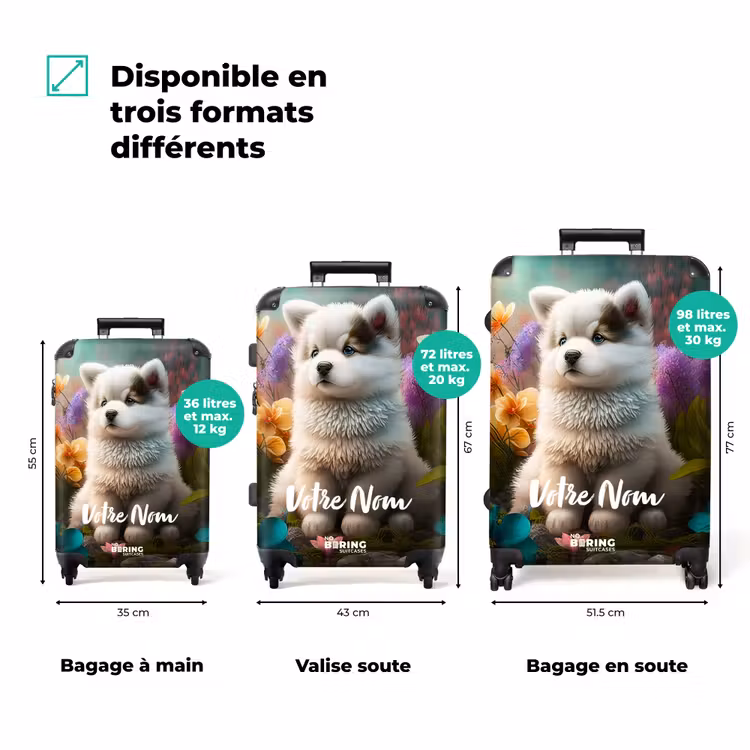 Valise avec nom - Fluffy Franky — 3