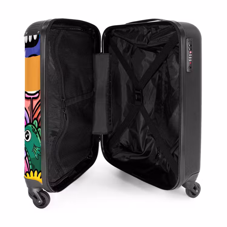 Valise avec nom - Funny Monster Gang — 5
