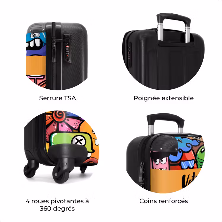 Valise avec nom - Funny Monster Gang — 8