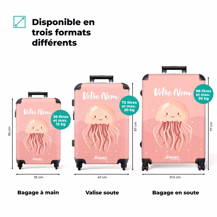 Valise avec nom - Méduse Klaske — 3