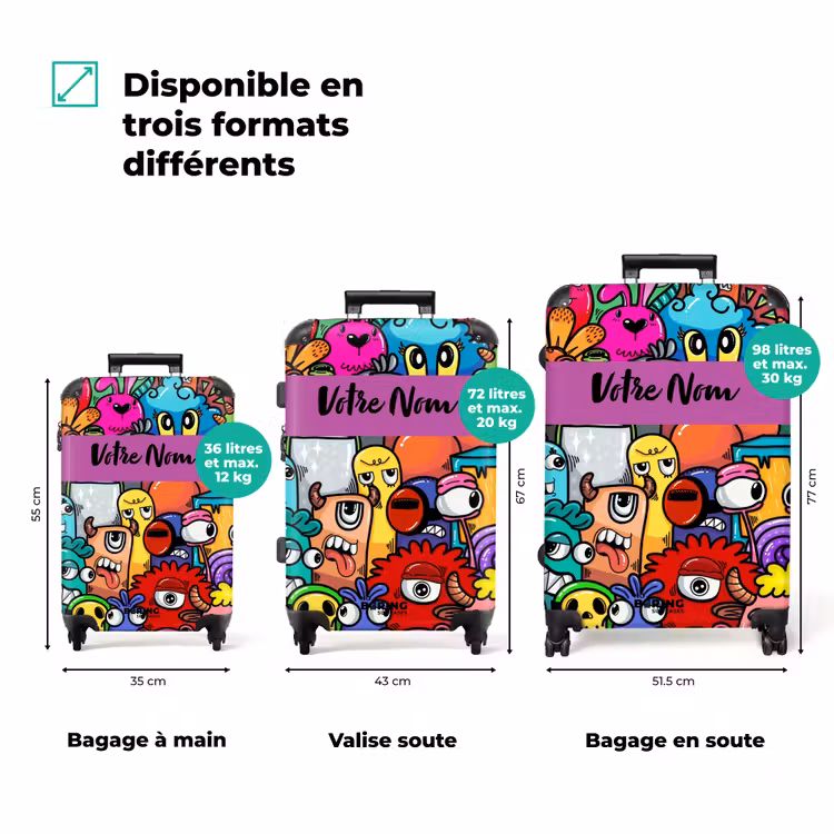Valise avec nom - Monstre à 1 œil — 3