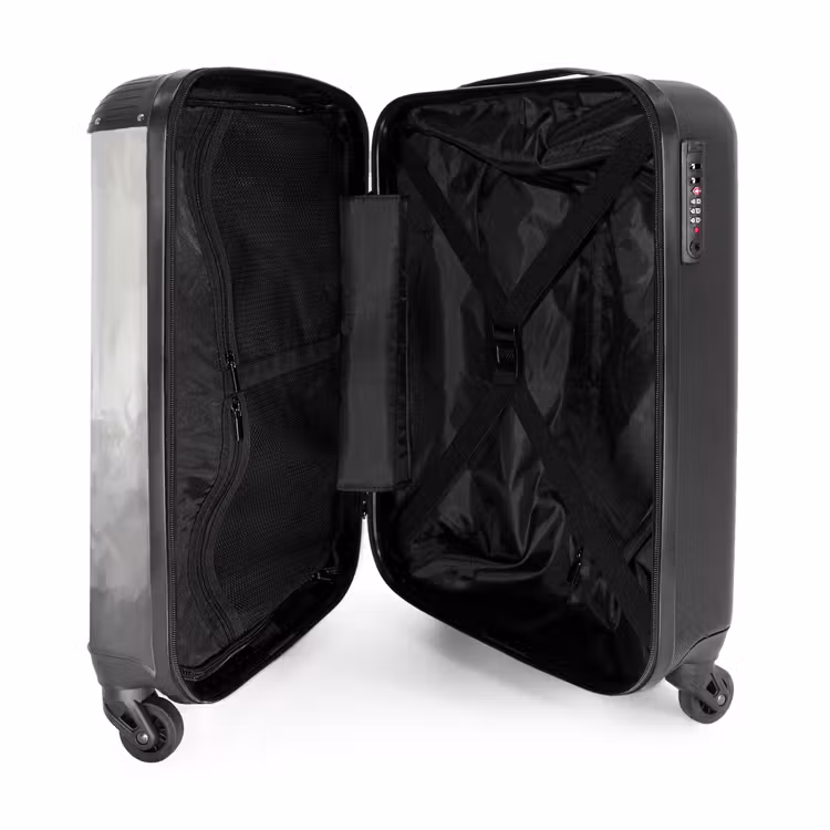 Valise avec nom - Portrait statique d'un cheval noir — 5