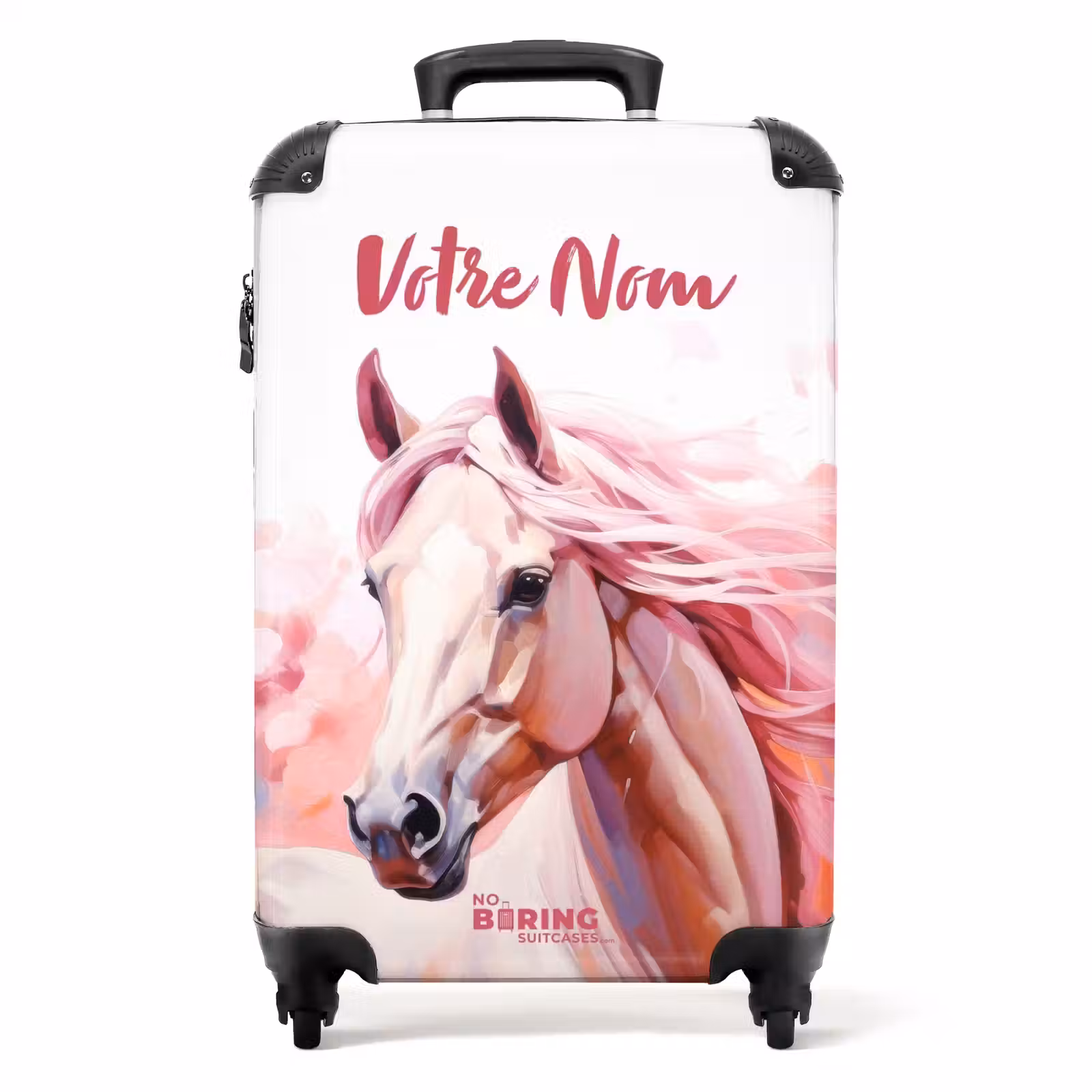 Valise avec nom - Coureur rose — 1
