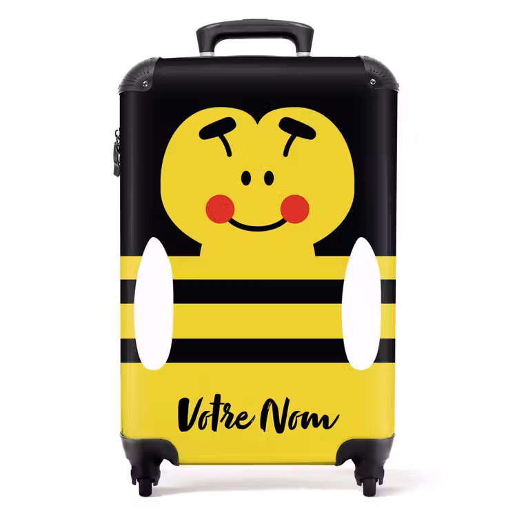 Valise avec nom - Abeille bourdonnante — 1