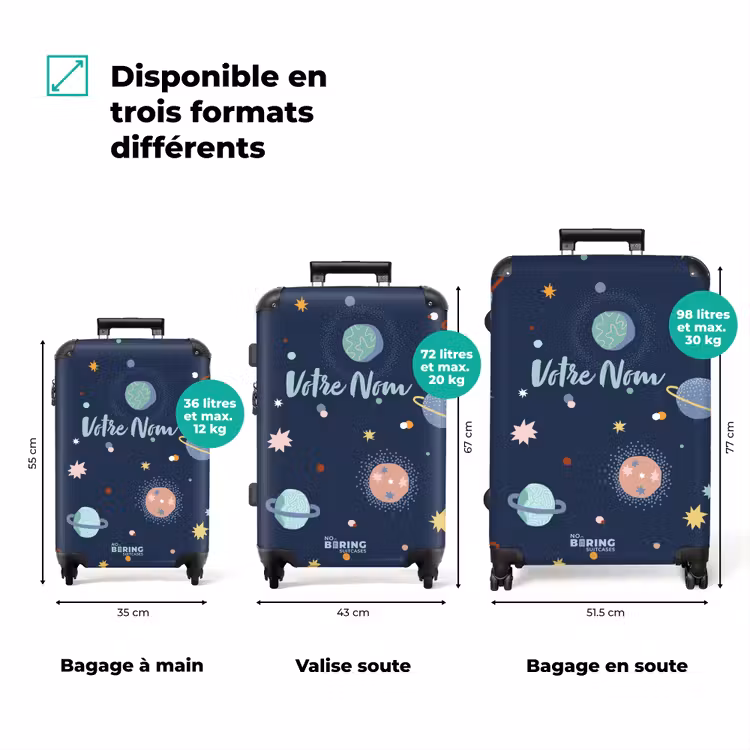 Valise avec nom - Caravane Kosmo — 3
