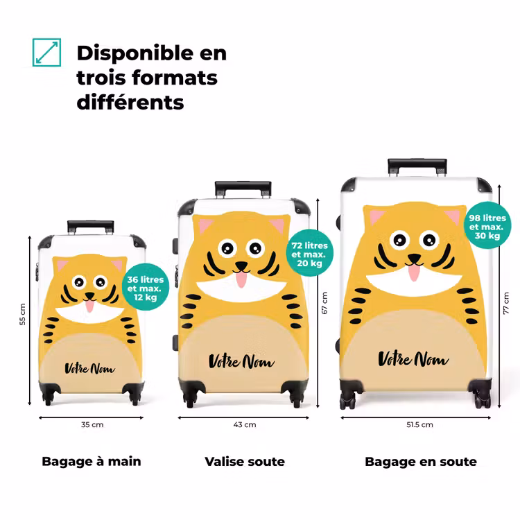 Valise avec nom - Chat Kaatje — 3