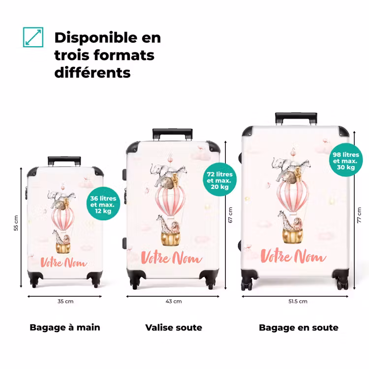 Valise avec nom - Cirque volant — 3