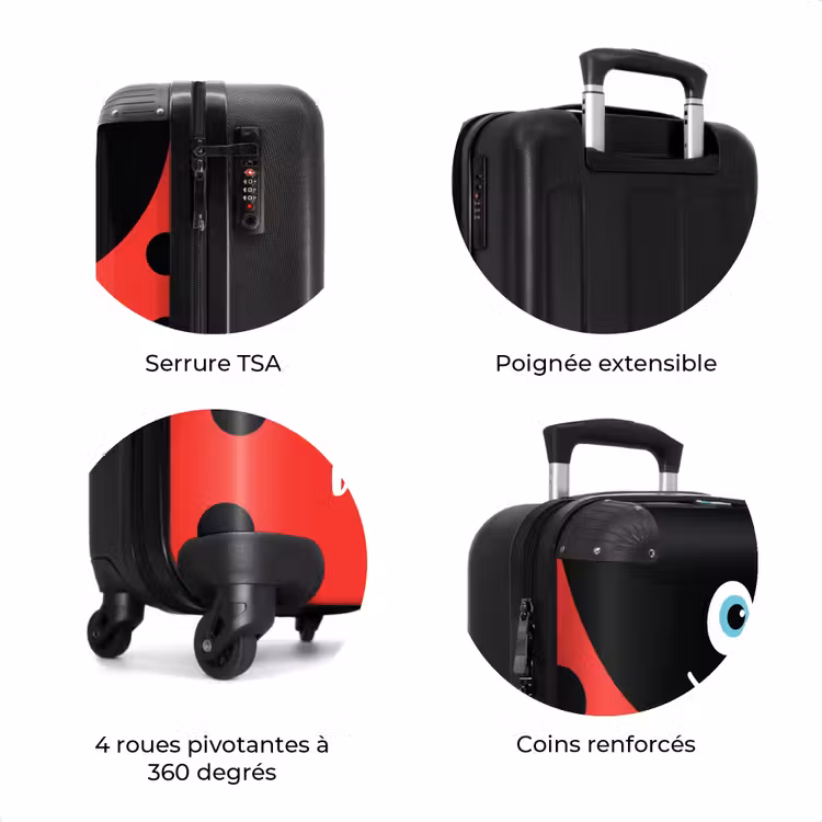 Valise avec nom - Coccinelle Lilly — 8