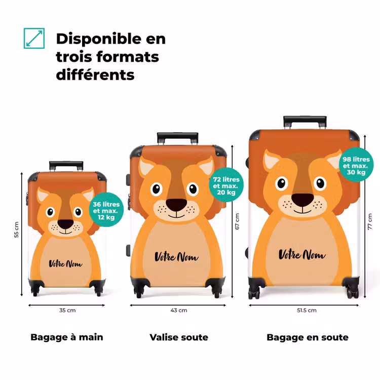 Valise avec nom - Ecureuil Eke — 3