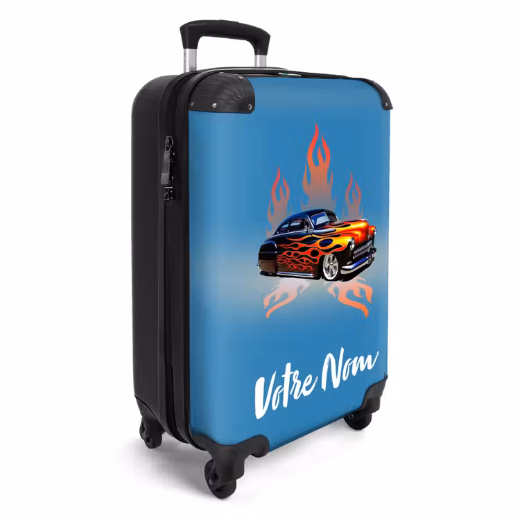 Valise avec nom - Flammes de hotrod — 2