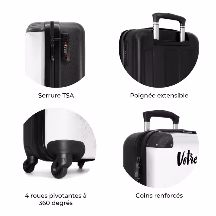 Valise avec nom - Flocon de neige — 8