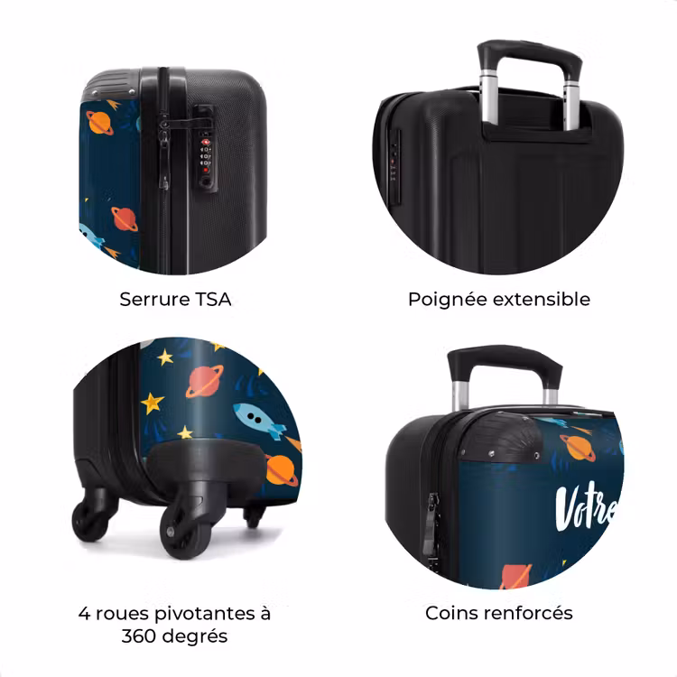 Valise avec nom - Fusées spatiales — 8