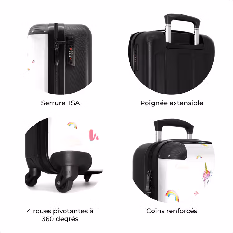 Valise avec nom - Licornes aériennes — 8