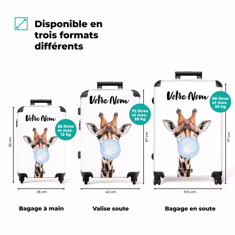 Valise avec nom - Mâcher Kobus bleu — 3