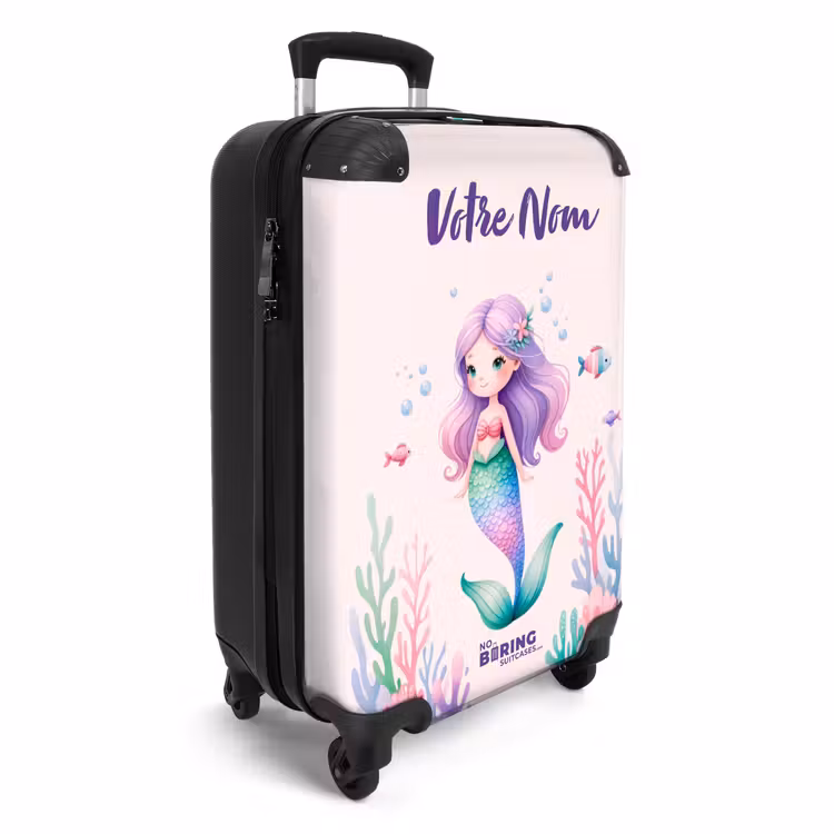 Valise avec nom - Nageoires violettes — 2