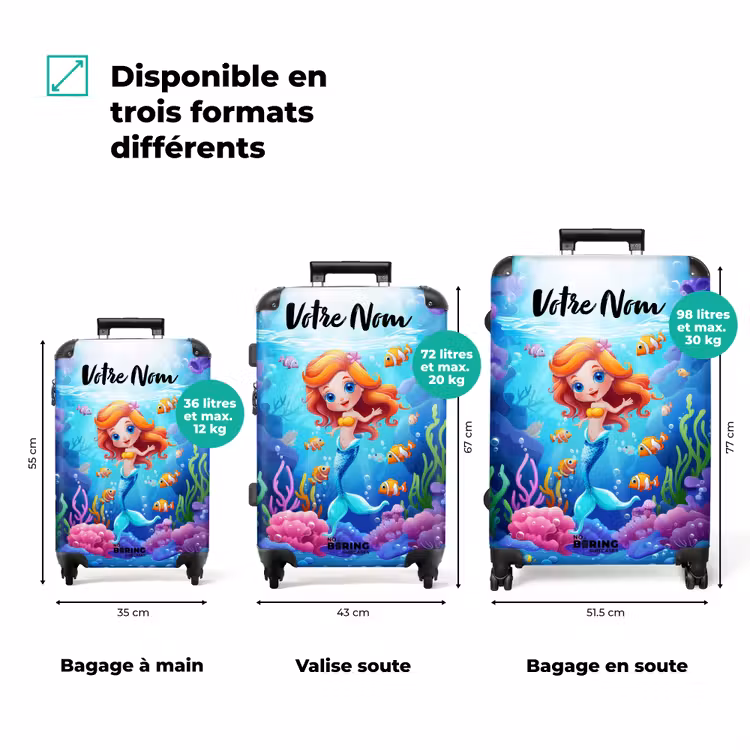 Valise avec nom - Olivia sous l'eau — 3