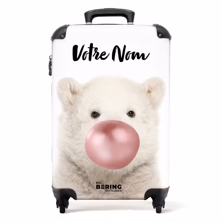 Valise avec nom - Ours à bulles — 1