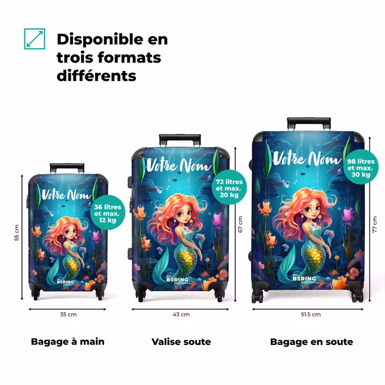 Valise avec nom - Reine de corail — 3