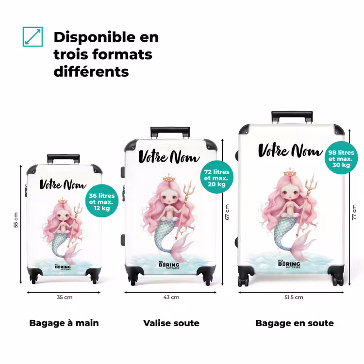 Valise avec nom - Sirène Suzy — 3