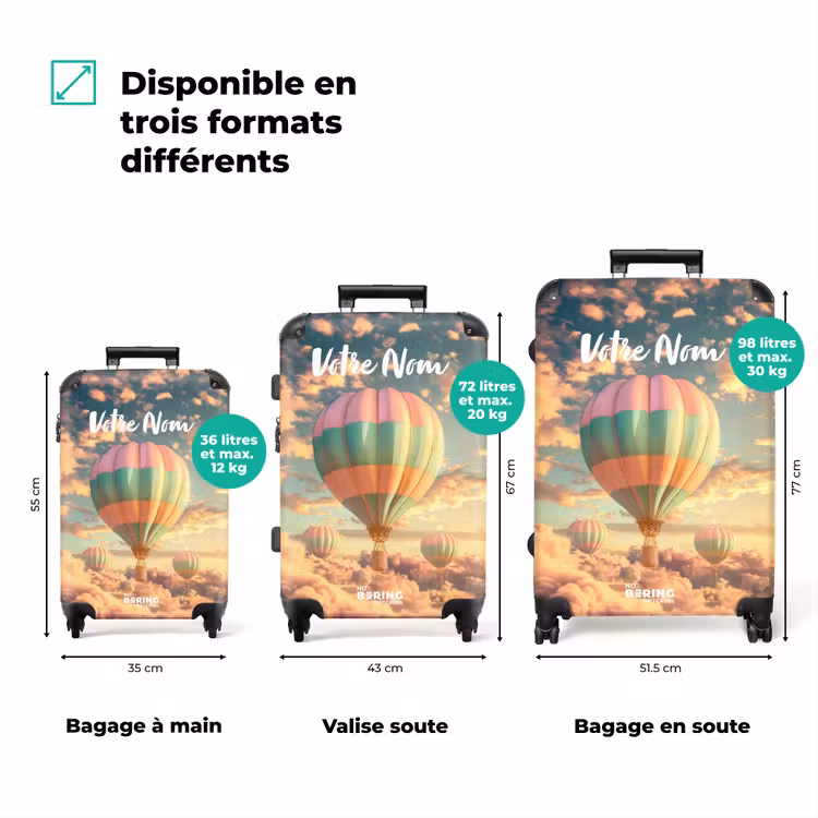 Valise avec nom - Skyliner pastel — 3