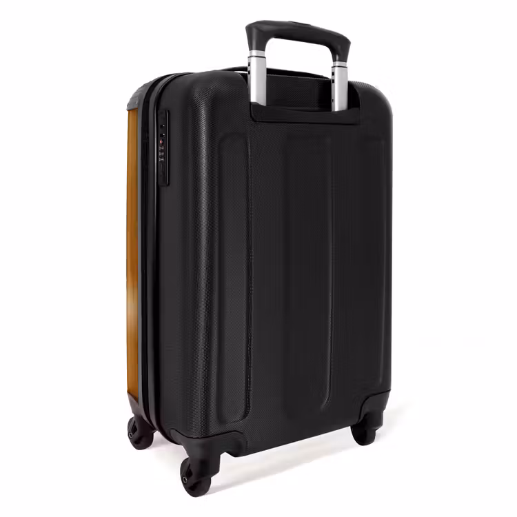 Valise avec nom - Voiture bleue avec flammes jaunes — 4