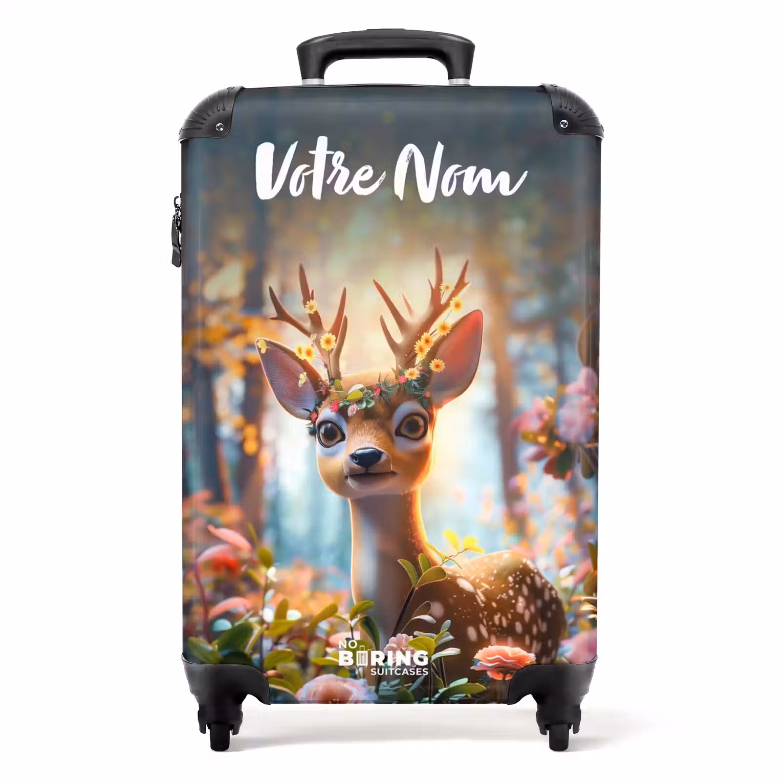 Valise avec nom - Bois de fleur Bo — 1