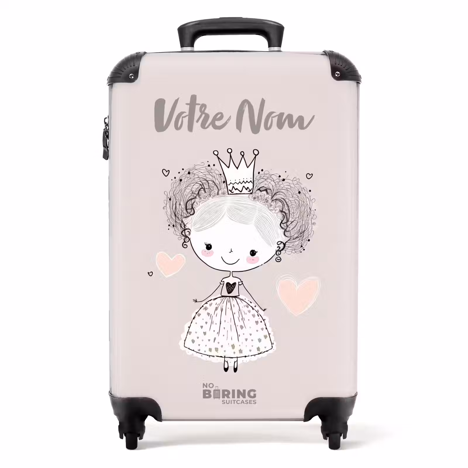 Valise avec nom - Princesse aux boucles — 1