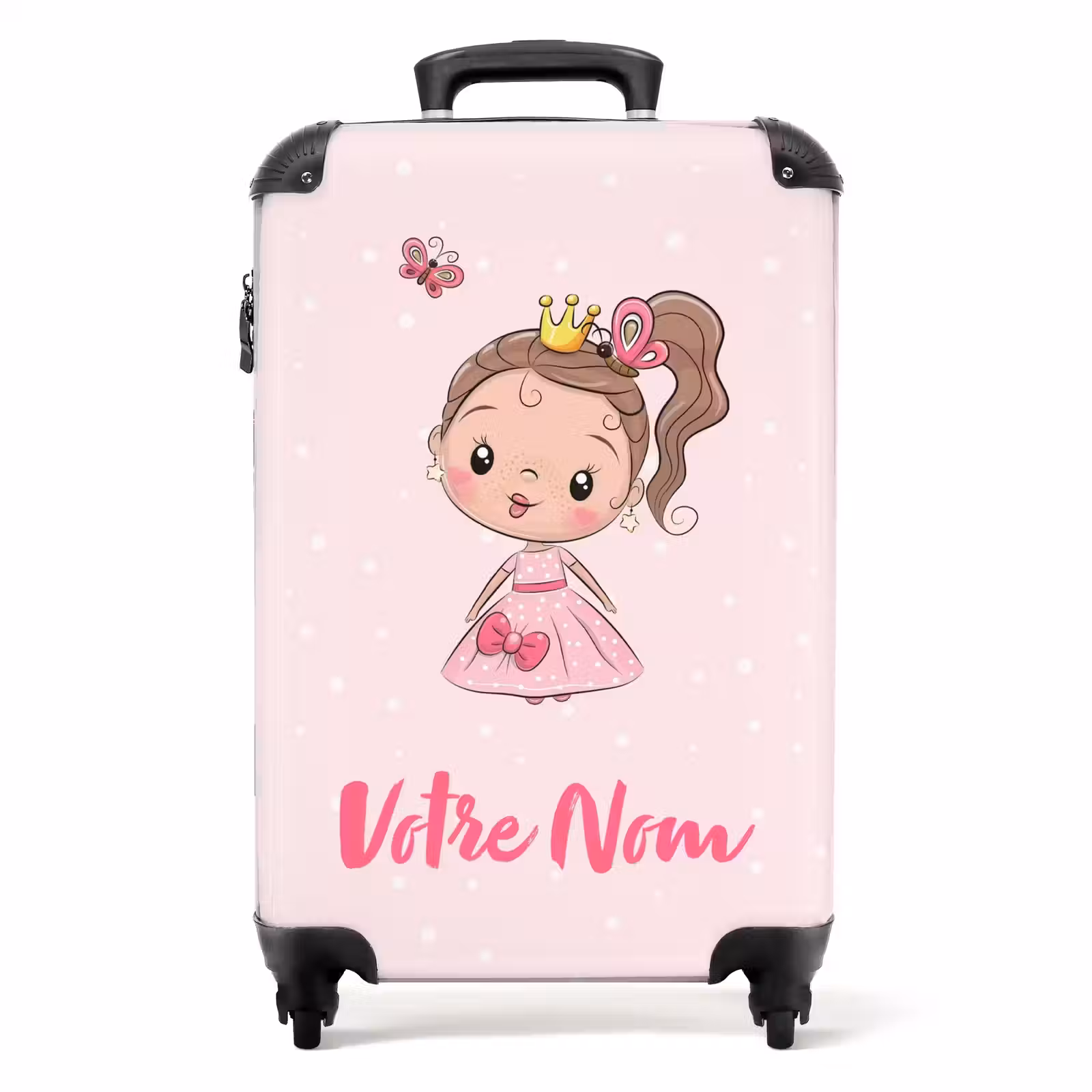 Valise avec nom - Princesse rose — 1
