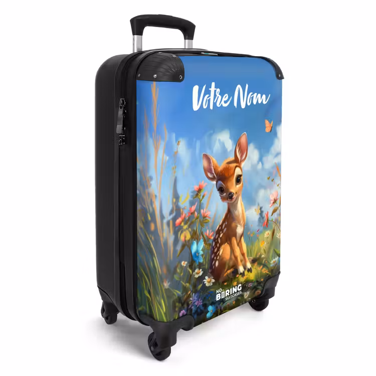 Valise avec nom - Bailey fleur cerf — 2