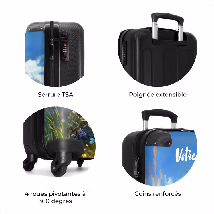 Valise avec nom - Bailey fleur cerf — 8