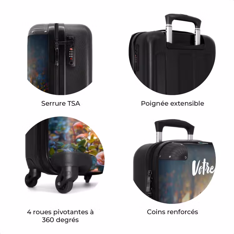 Valise avec nom - Bois de fleur Bo — 8