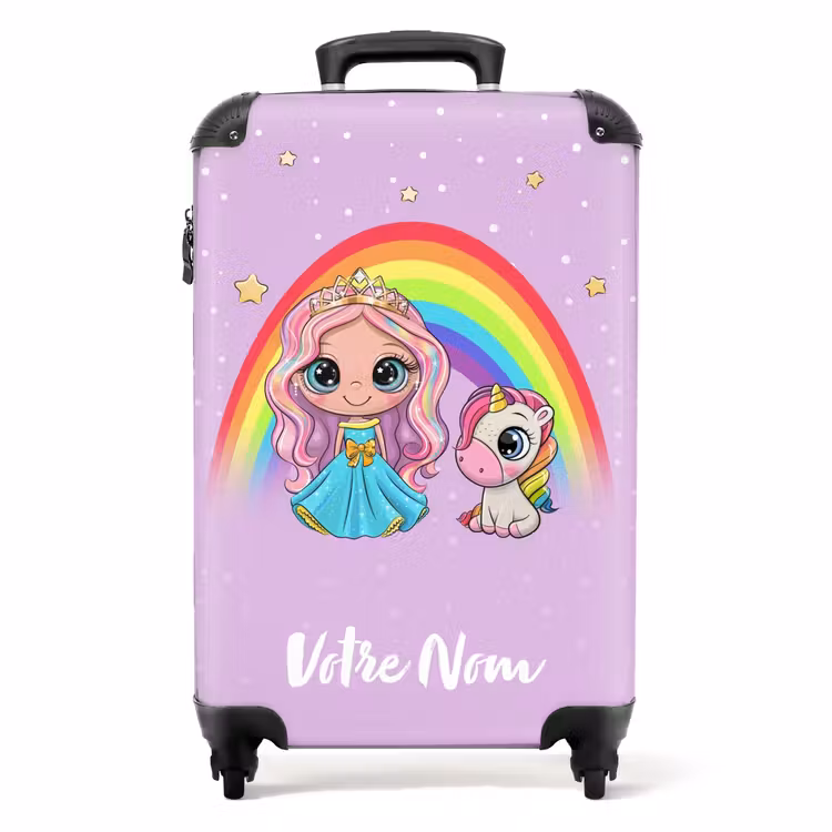Valise avec nom - Elza princesse licorne — 1