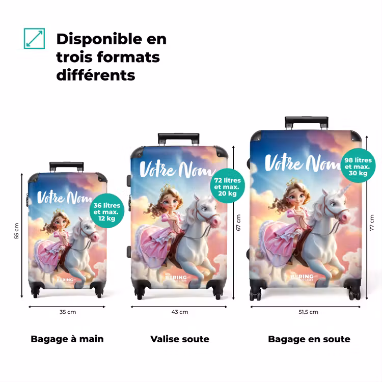 Valise avec nom - Lana, princesse des airs — 3