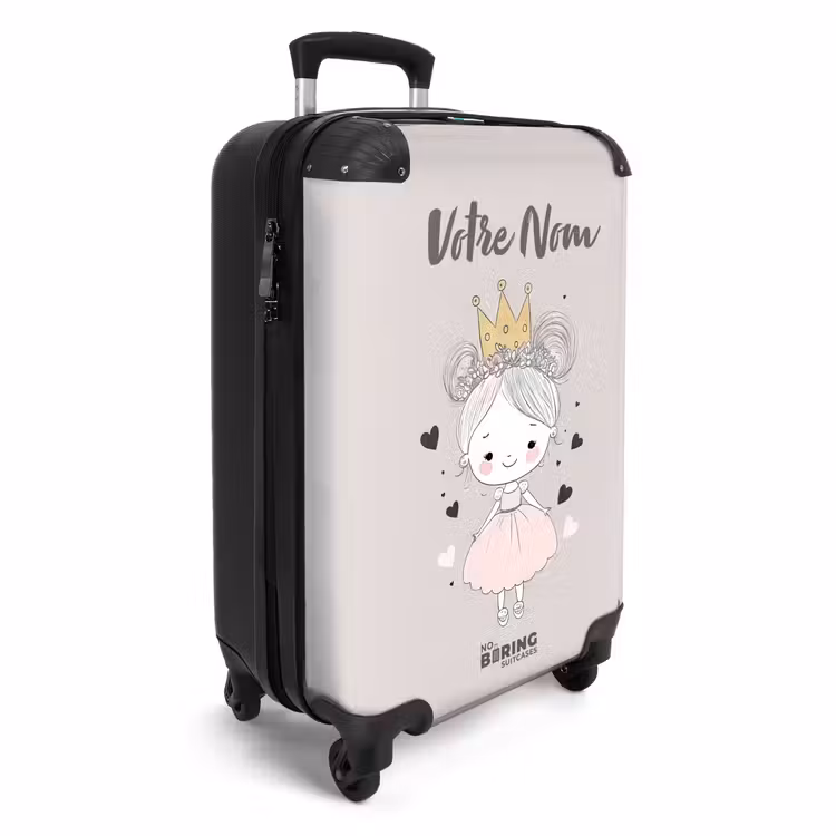 Valise avec nom - Princesse au chignon — 2