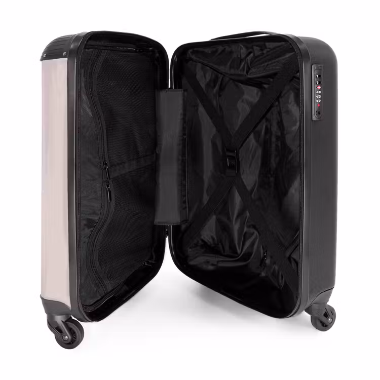 Valise avec nom - Princesse sur fond coloré avec des cœurs — 5