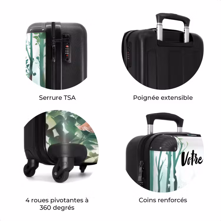 Valise avec nom - Verdure de la grâce — 8