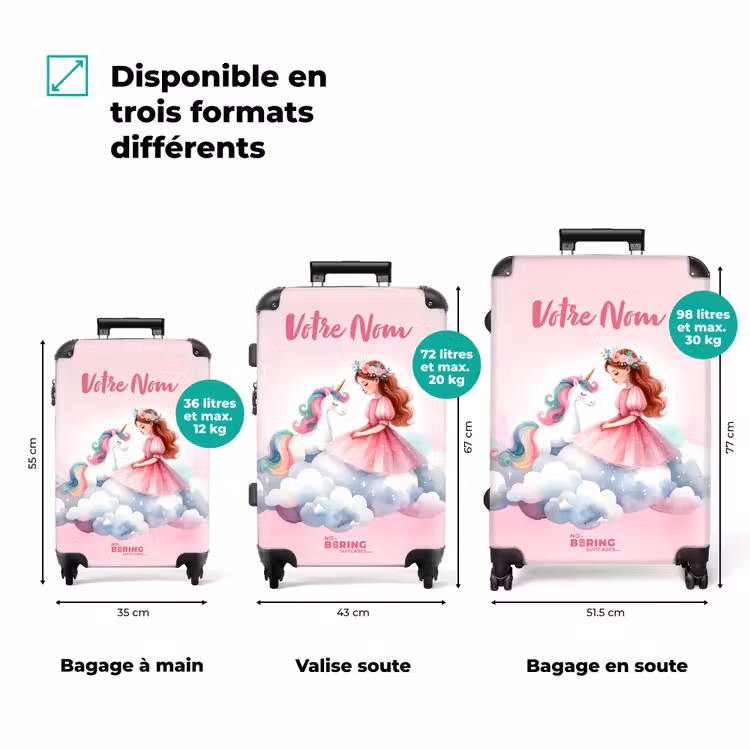 Valise avec nom - Winnie princesse des nuages — 3