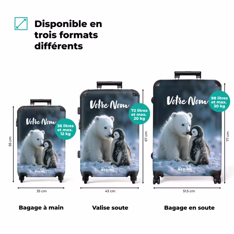 Valise avec nom - Amis du givre — 3