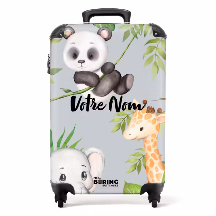 Valise avec nom - Animaux dans la jungle — 1