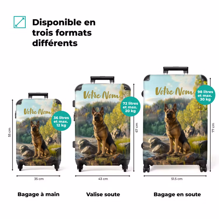 Valise avec nom - Berger de Hessel — 3